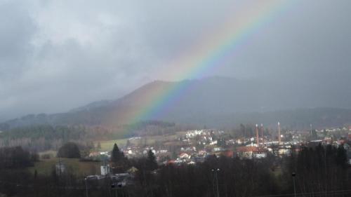 Splošen pogled na gorovje oz. razgled na gore, ki ga ponuja apartma