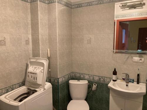 A bathroom at Apartament nad rzeką na Mazurach