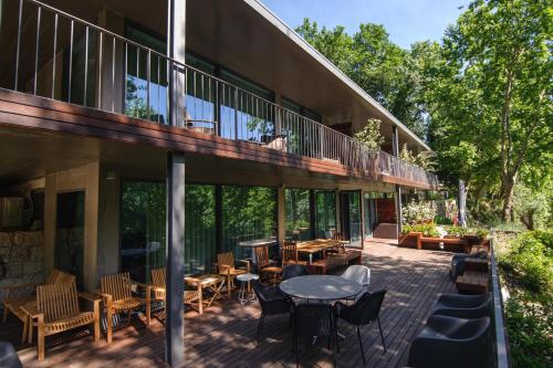 En balkong eller terrasse på Quinta dos Carqueijais Gerês