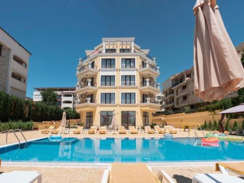 Swimming pool sa o malapit sa HORIZON 26 'Б' Apartment Sveti Vlas