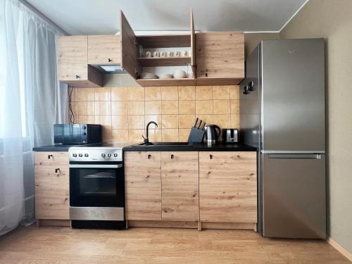 Dapur atau dapur kecil di Family/group Apartment