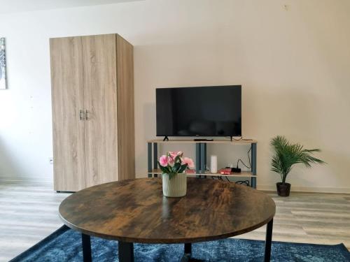 Μια τηλεόραση ή/και κέντρο ψυχαγωγίας στο Big Apartment in Friedrichsdorf