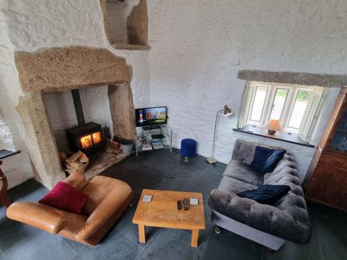 Posedenie v ubytovaní Luxury 5-Star Cornish Barn - Pets Very Welcome