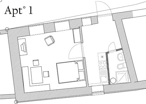 Bioweingut Hauerhof 99 -apartment 1 का फ़्लोर प्लान