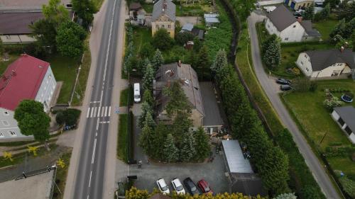 a model of a city with a road and buildings at Dworek pod świerkami in Jelenia Góra