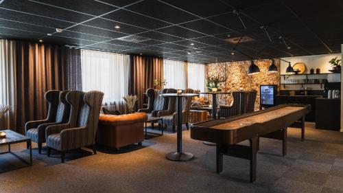 Χώρος καθιστικού στο Comfort Hotel Skellefteå