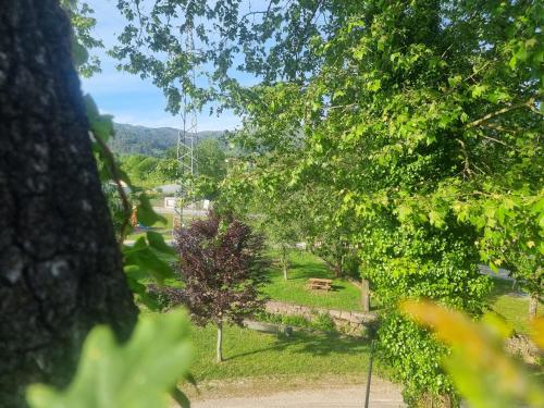 - une vue sur un parc à travers les arbres dans l'établissement Minho House, à Vieira do Minho