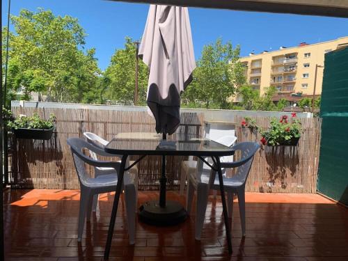 Balkon atau teras di Céntrico Apartmento