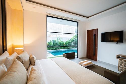 Басейн в или близо до La Boutique villas Seminyak Bali