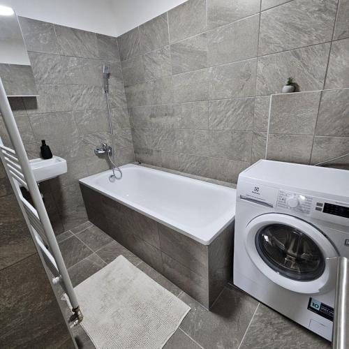 Apartmán Prešov tesisinde bir banyo