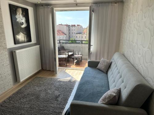 Et opholdsområde på Apartament Sole