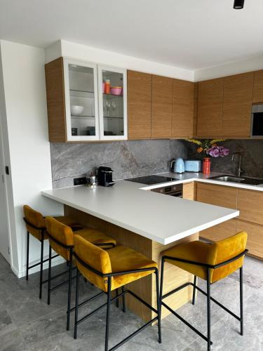 Dapur atau dapur kecil di Penthouse Vakantielust