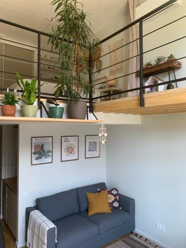 Зона вітальні в Vilnius Cozy Loft