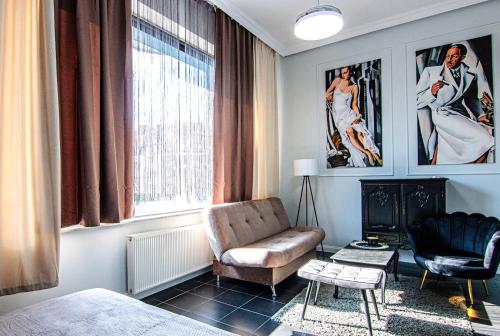 Posezení v ubytování Apartament Pasaż