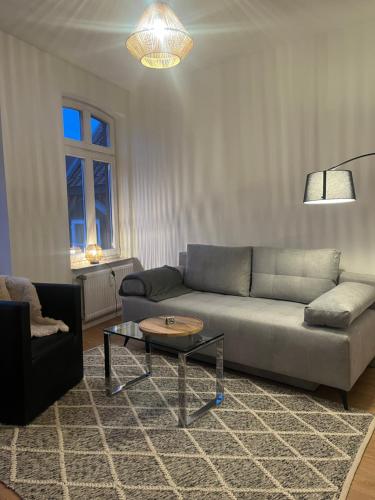 En sittgrupp på Zeitapartments Am Fischmarkt