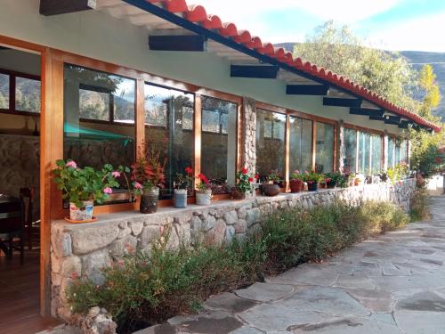 Um jardim em Casa de Mama Valle - Urubamba