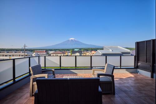 Un balcón o terraza en Miire Mt Fuji Forest