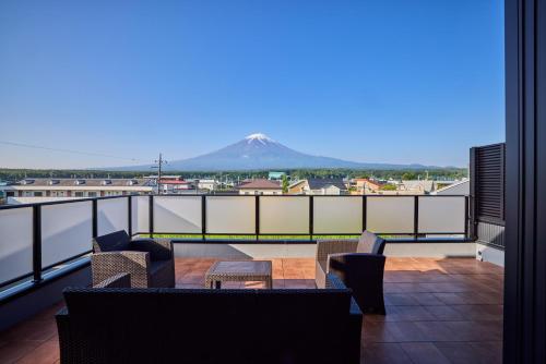 Un balcon sau o terasă la Miire Mt Fuji Traditional