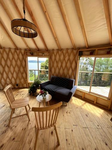 A seating area at CIPRES Ecolodge & Spa