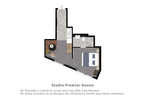 The floor plan of Adina Apartment Hotel Stuttgart