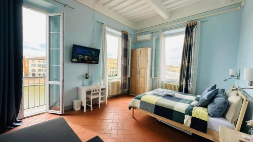 Кровать или кровати в номере B&B - Residenza d'epoca Piazza Cairoli