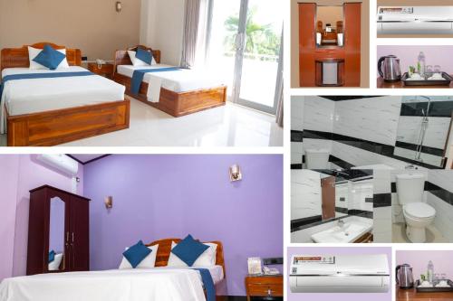 מיטה או מיטות בחדר ב-SP Tourist Hotel Jaffna