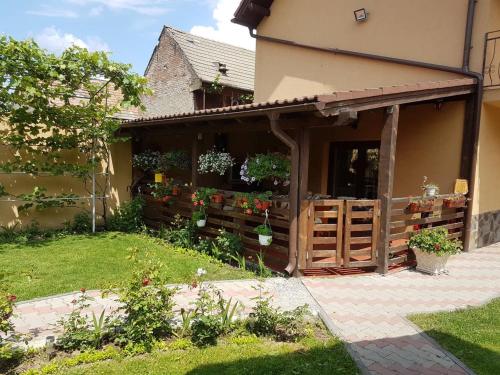 Charming House in Sacele with Garden View + BBQ tesisinin dışında bir bahçe