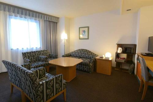 Seating area sa Blossom Hotel Hirosaki