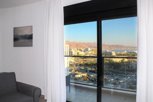 Üldine mäevaade või majutusasutusest Penthouse With Sea View #62 By Hashdera Eilat pildistatud vaade