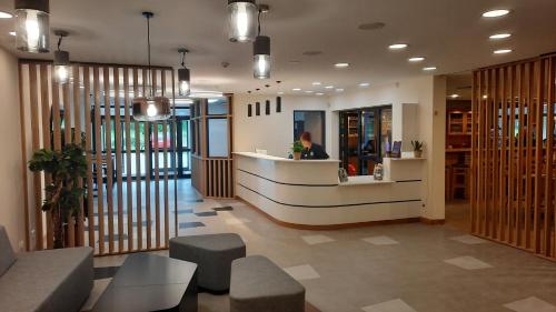 The lobby or reception area at Euroville Jugend- und Sporthotel