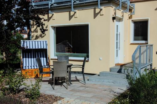 En balkong eller terrasse på Landhaus PHILIPP - Ruhe & Meer