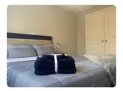 Vuode tai vuoteita majoituspaikassa Beautiful one bedroom suite 5 minutes from Ottawa Int Airport