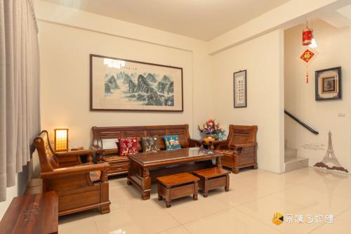 Гостиная зона в Hong Lai Guest House