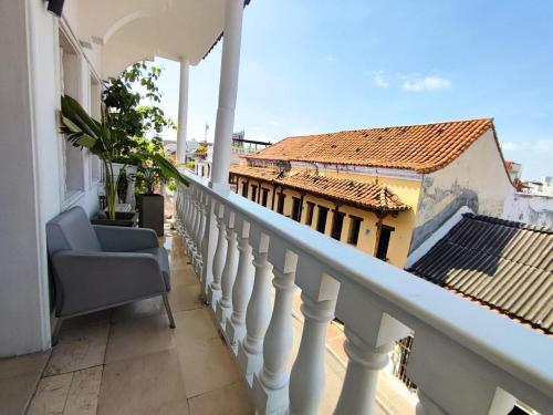 Un balcón o terraza en Capitel Hostel