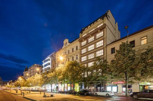 El edificio en el que está el hotel