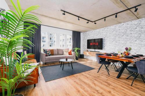 Svyvo Cologne - Serviced Apartments Ehrenfeld休息區