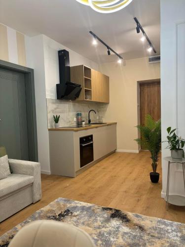 Η κουζίνα ή μικρή κουζίνα στο Apartament POD WIEŻĄ 1