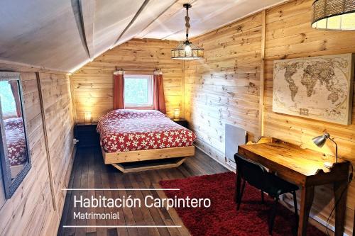 Cama ou camas em um quarto em MaPatagonia Hostel Monumento Nacional