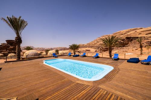 Swimmingpoolen hos eller tæt på Palmera Camp Wadi Rum