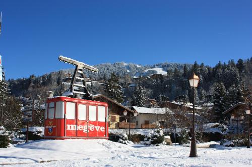 Mamie Megève durante o inverno