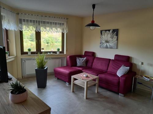 Zona d'estar a Appartement Moselblick