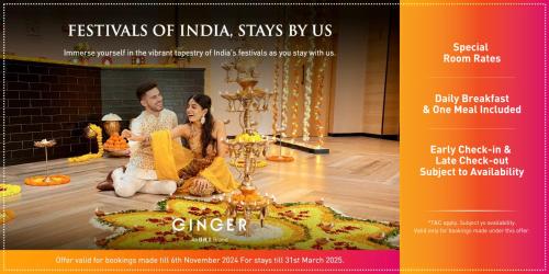 a poster for a festival of india stays by us at GINGER Noida City Center in Noida