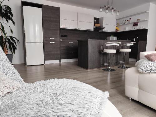 Nhà bếp/bếp nhỏ tại Apartmán pod věží