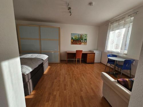 Katil atau katil-katil dalam bilik di Gemütliches Apartment nahe dem Stadtzentrum