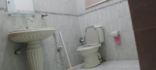 bagno con lavandino e servizi igienici di Alpine Majesty a Islamabad