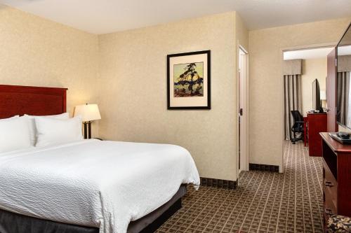 Ліжко або ліжка в номері Holiday Inn Express Edmonton North, an IHG Hotel