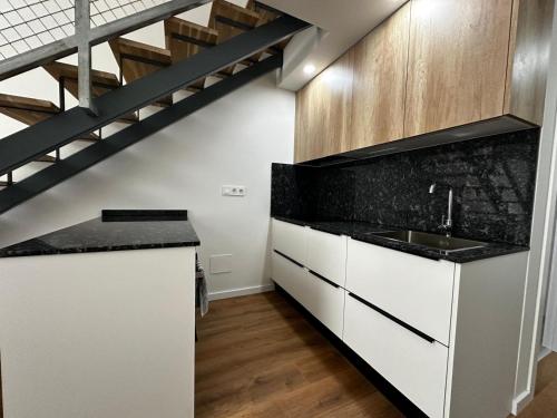 Kuhinja oz. manjša kuhinja v nastanitvi Black Rock Loft