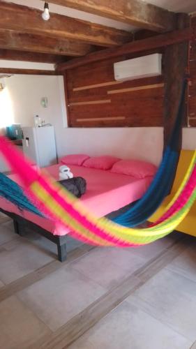 O zonă de relaxare la Camping cabañas chelem