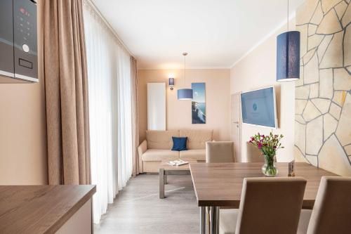 O zonă de relaxare la AKZENT Apartmenthotel Binz