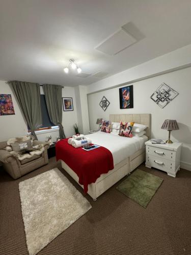 Cama ou camas em um quarto em LoughView BED & BREAKFAST